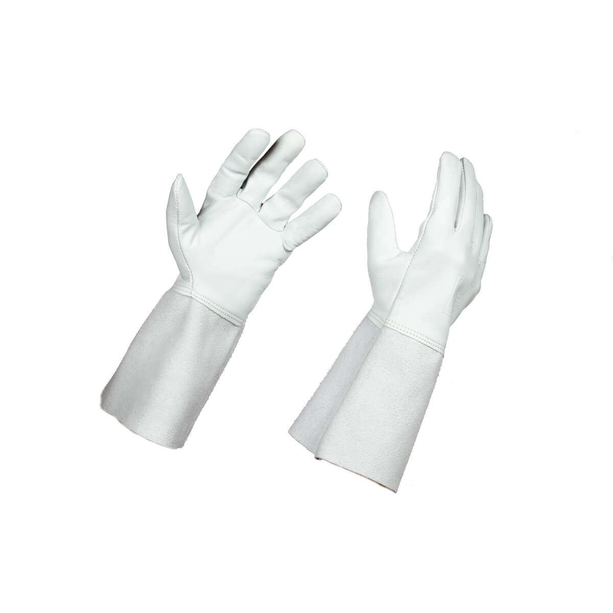 white welding gloves