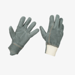 Gant de manutention en croûte bovin hydrofuge avec poignet élastique GREO