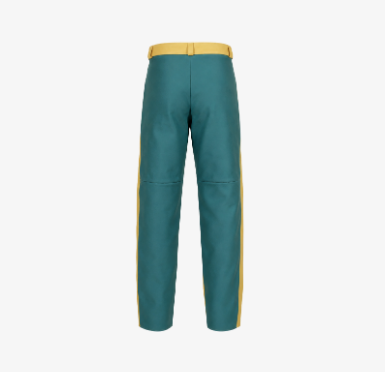 Pantalon de soudeur en cuir fleur bovin et toile ignifugée Proban®