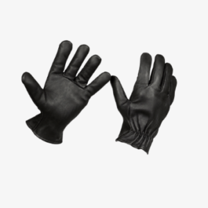 Gant de protection en milieu froid en cuir noir fleur bovin hydrofuge