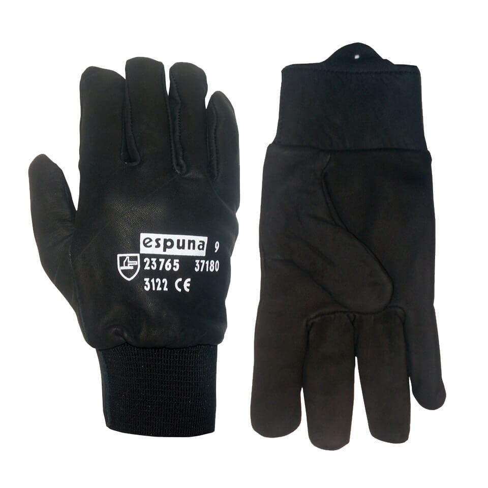 Gant de protection contre le froid en cuir noir ESPUNA 23765 00