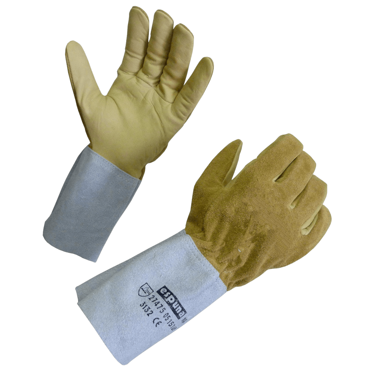 1 paire Flex Grip Gants de travail en cuir Poignet extensible Dur Peau de  vache gant de travail