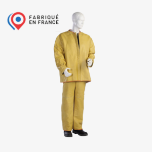 Veste de protection cryogénie en cuir fleur bovin