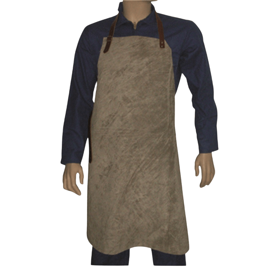 Veste De Soudure En Cuir Croûte De Bovin SWJ01L - Taille L - Coutures Thermorésistantes - Boutons Non Conducteurs