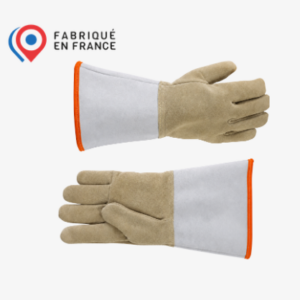 Gant pour travaux de soudage en cuir croûte bovin hautes températures
