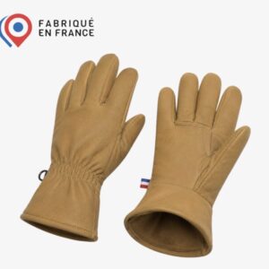 Gant pisteur de protection thermique en cuir bovin imperméable